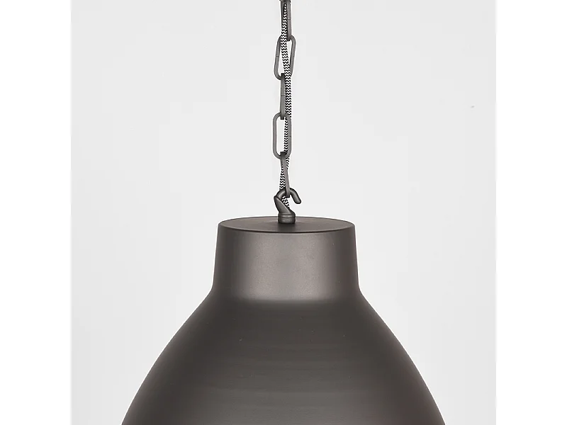 Lámpara colgante Industria - Acero quemado - Metal