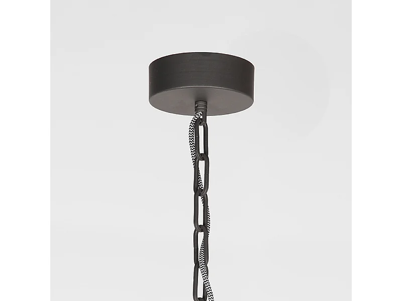 Lámpara colgante Industria - Acero quemado - Metal