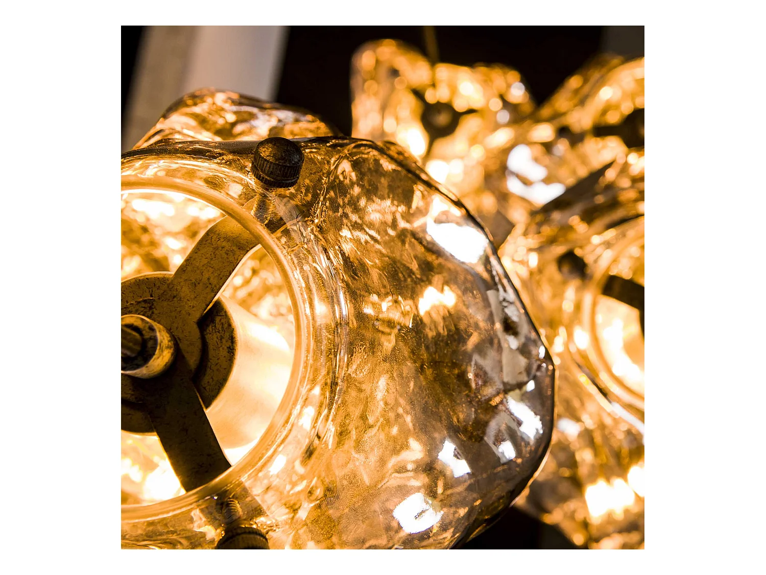 Suspension Rock Stepped - 5 Lampes - Forme Rocher - Industriel