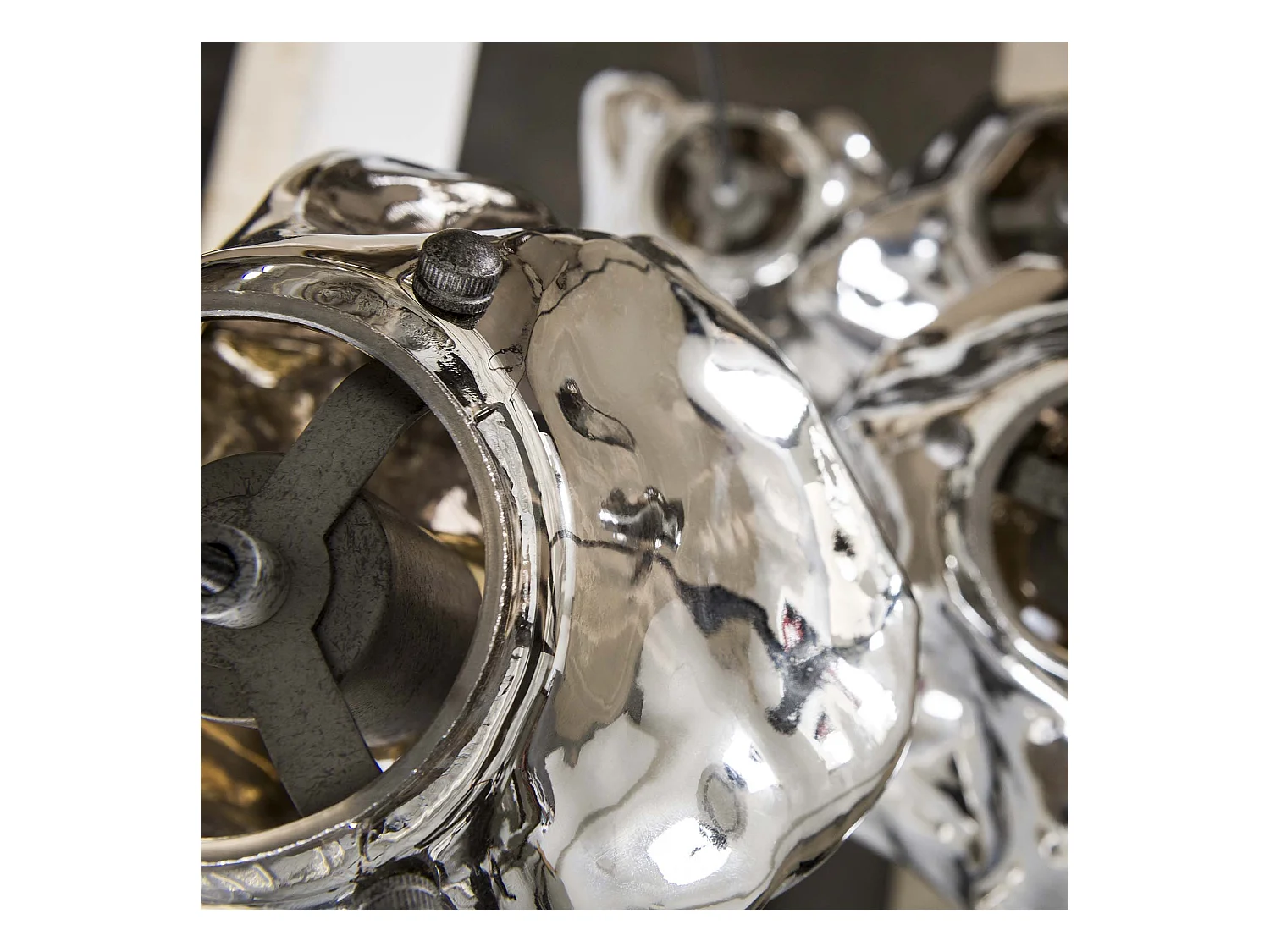 Suspension Rock Stepped - 5 Lampes - Forme Rocher - Industriel