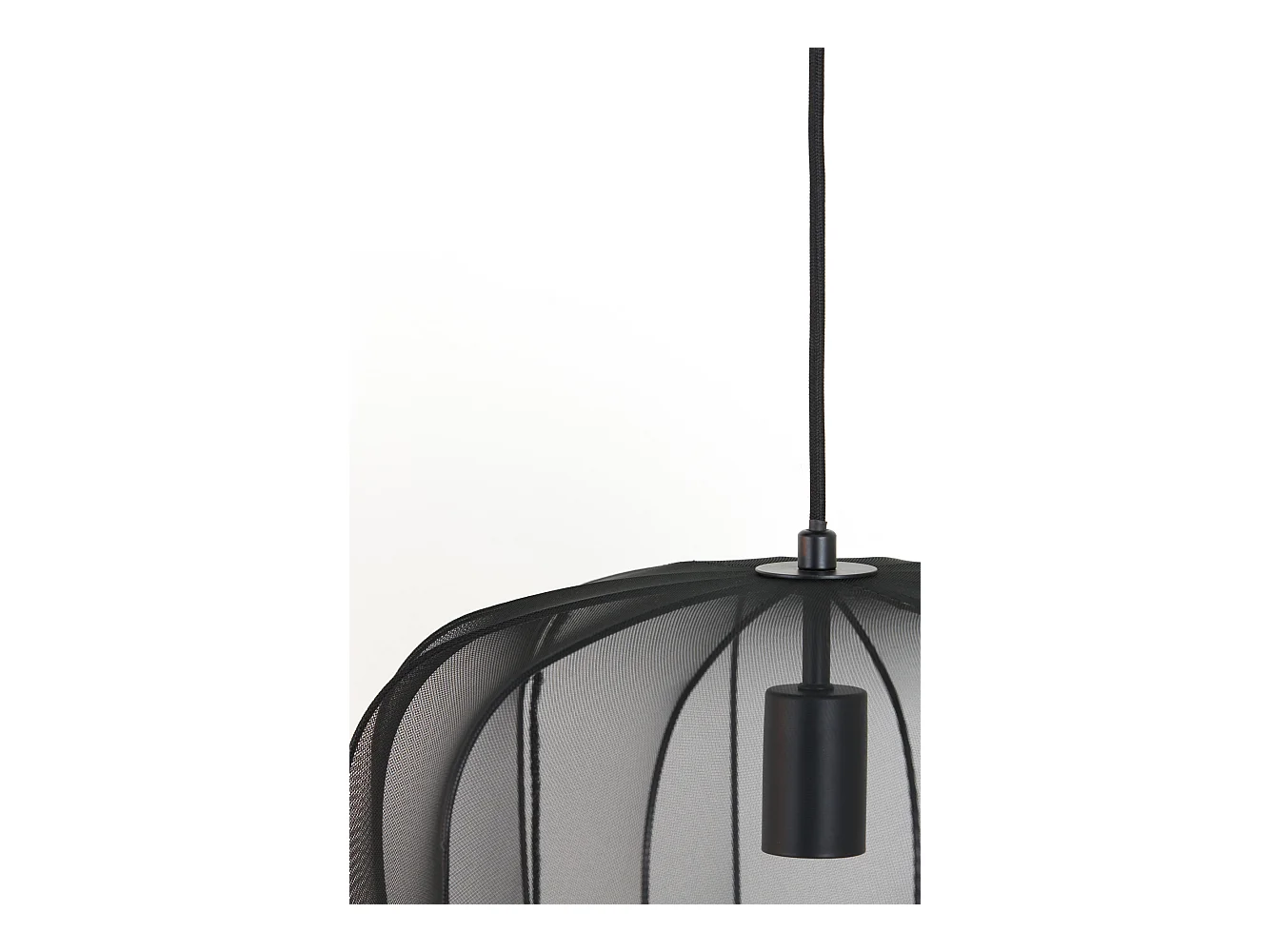 Hanglamp PLUMERIA - Ø40x30cm - Zwart