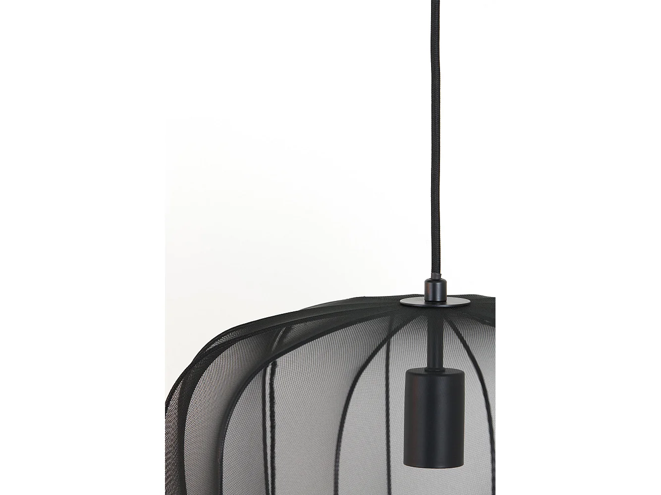 Suspension PLUMERIA - Ø40x30cm - Noir