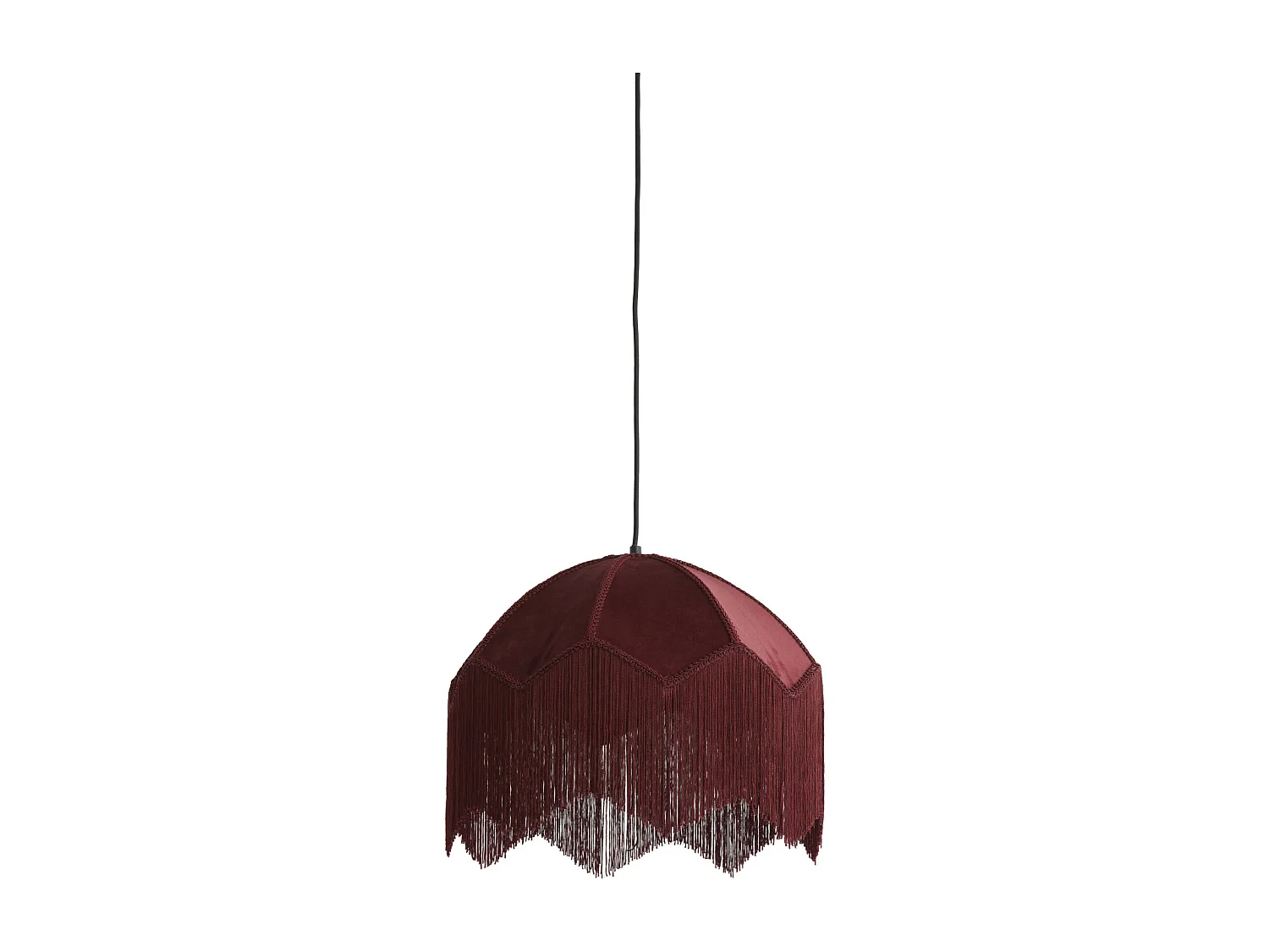 Lampe à suspension MALACIA - Ø40x33cm - Rouge