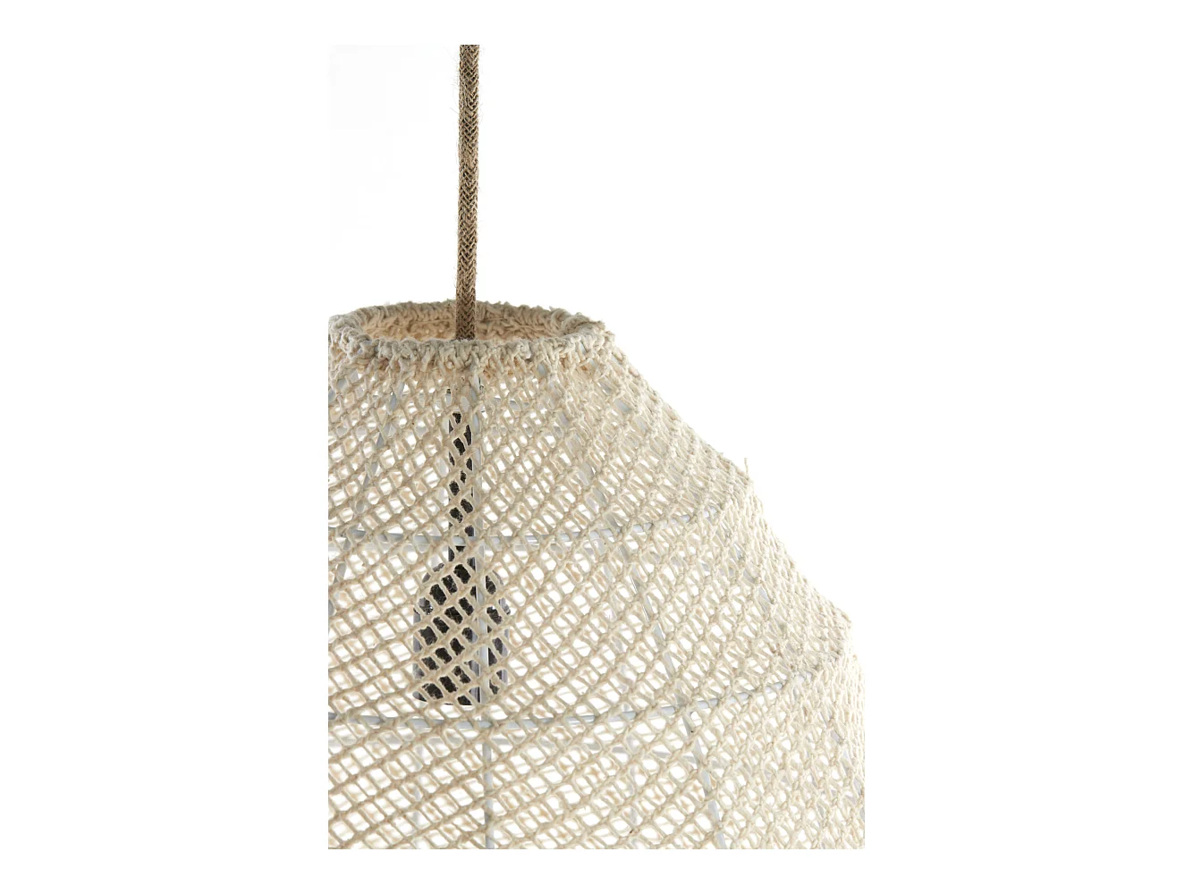 Suspension MAKASSAR - Ø42x42cm - Blanc