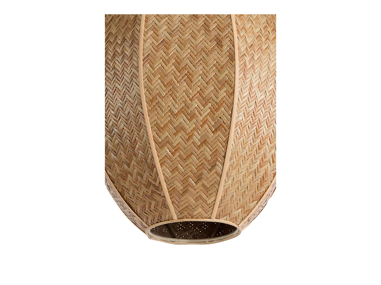 Hängelampe MILATOS - Ø38x51cm - Braun