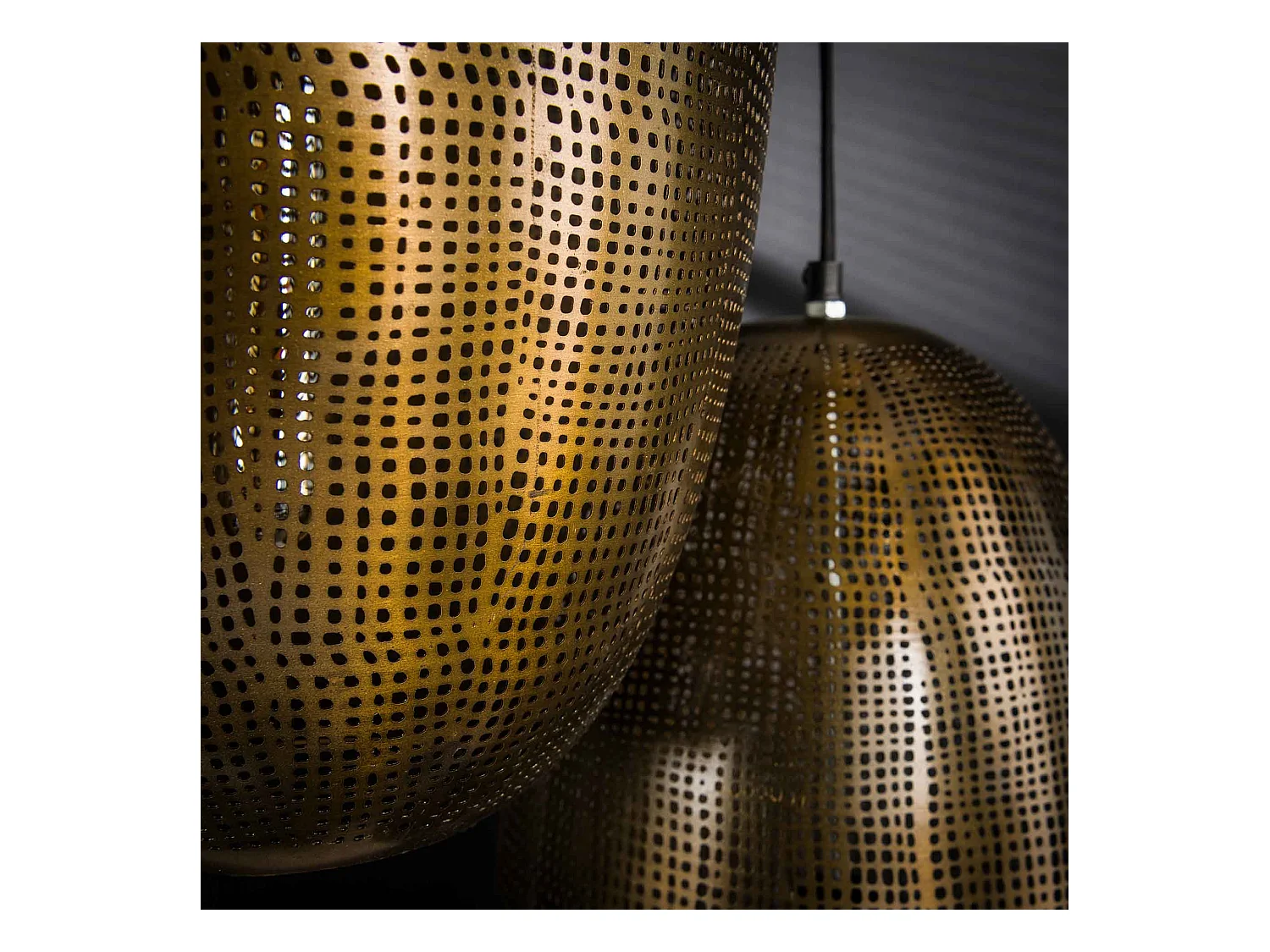 Lámpara colgante 3L Cosmic - Escalonada - Bronce Antiguo