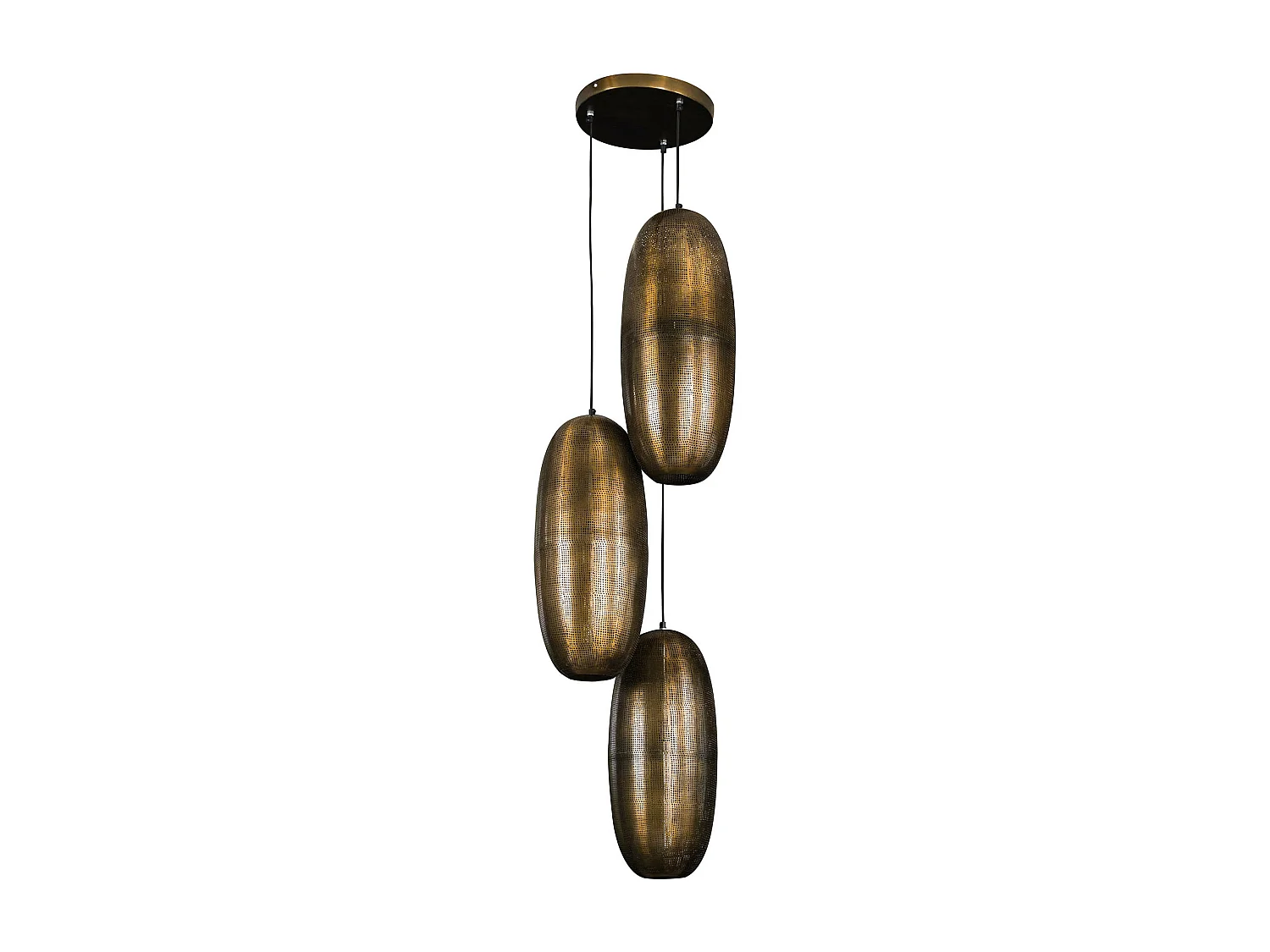 Pendelleuchte 3L Cosmic - Abgestuft - Bronze Antik