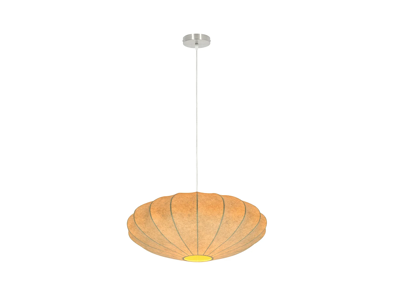 Suspension FAY - Ø50x22cm - Marron