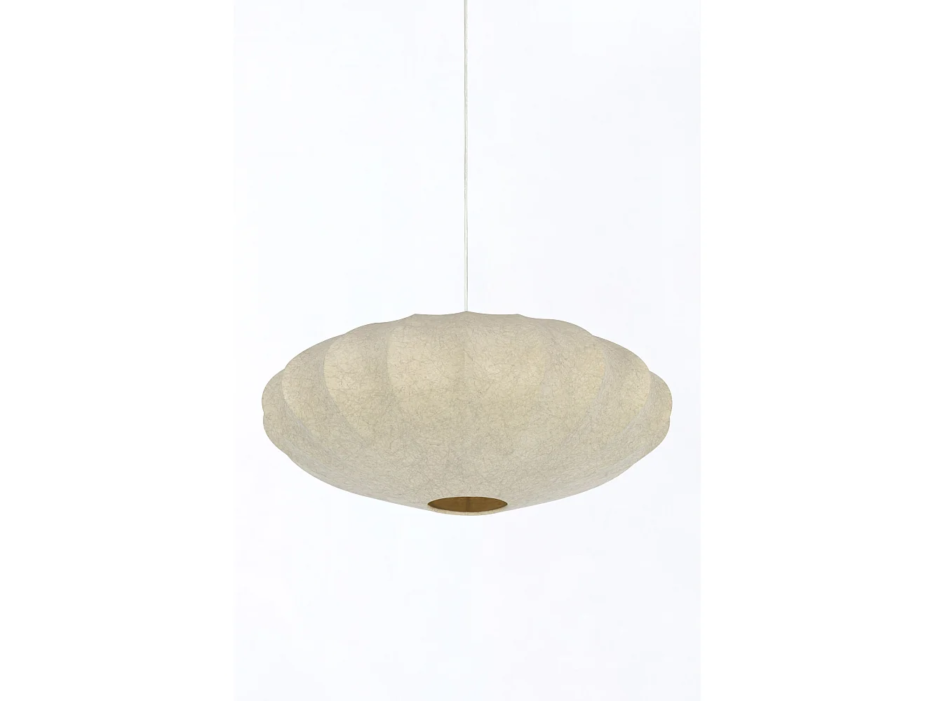 Lámpara colgante FAY - Ø50x22cm - Marrón