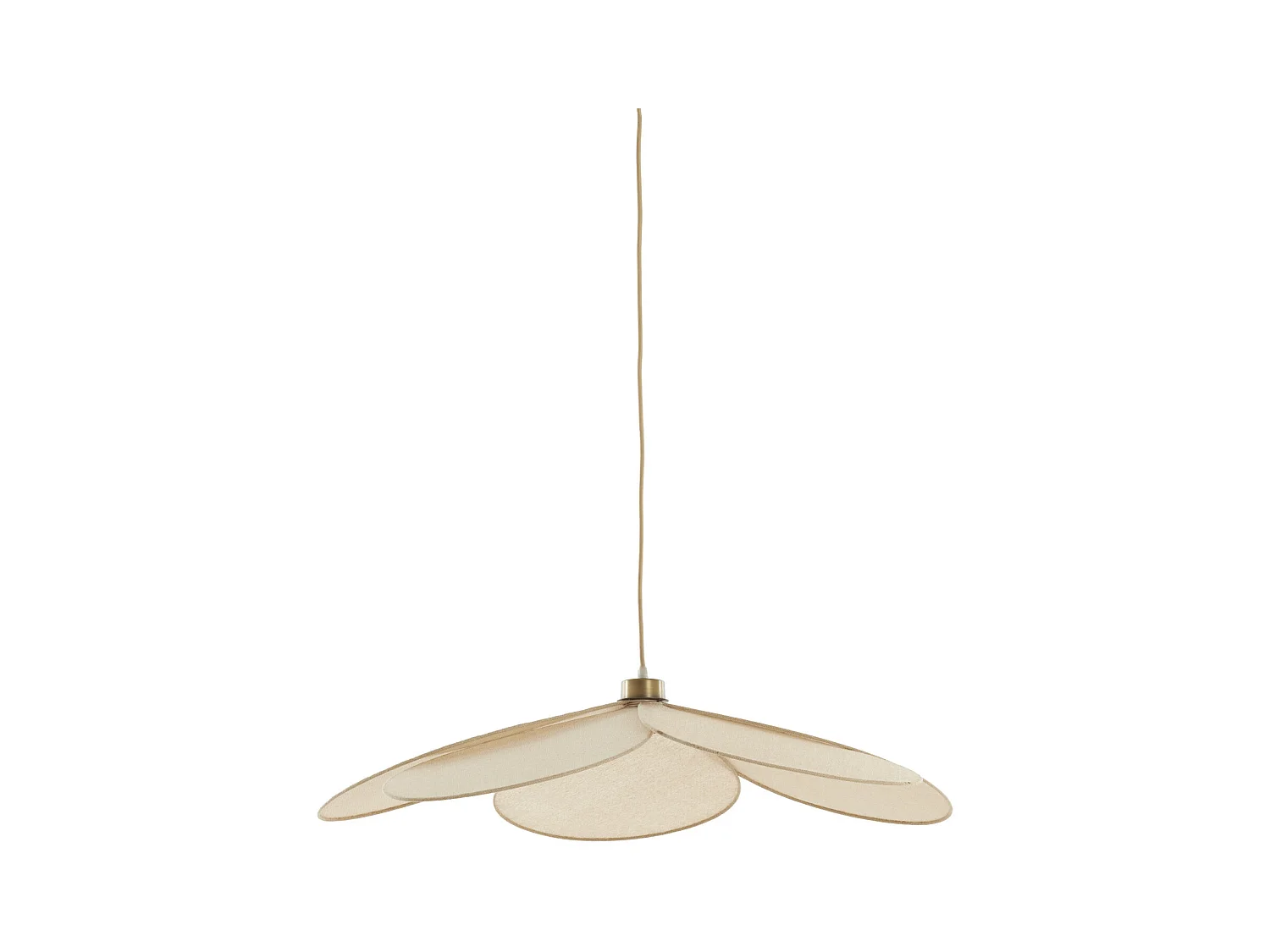 Lámpara colgante FYANO - Ø79x20cm - Marrón