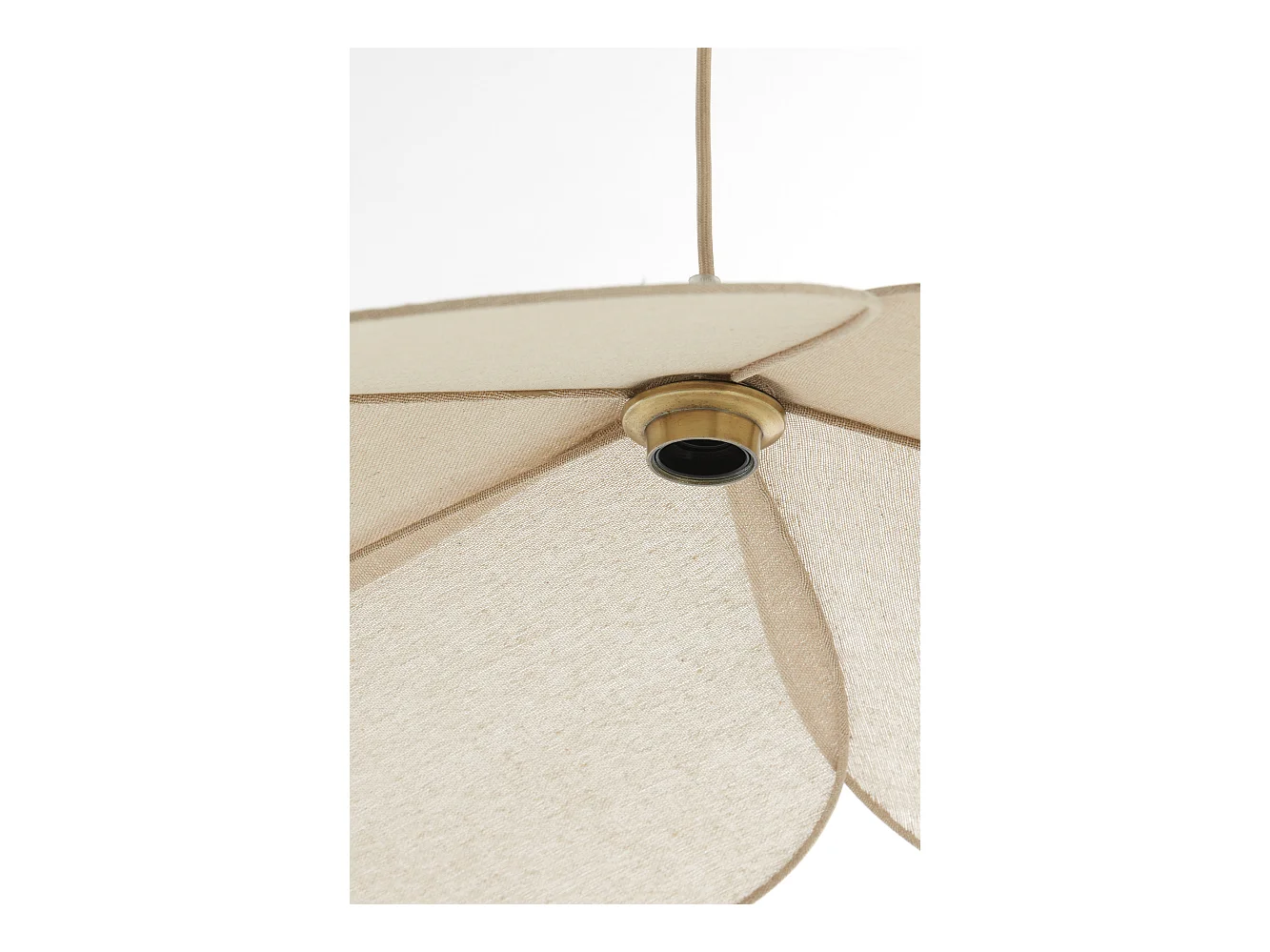 Lámpara colgante FYANO - Ø79x20cm - Marrón