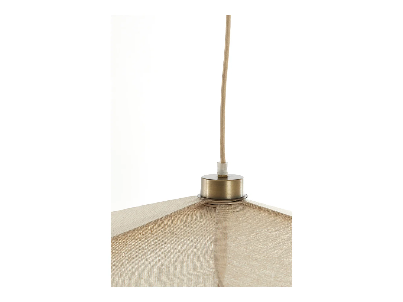 Lámpara colgante FYANO - Ø79x20cm - Marrón