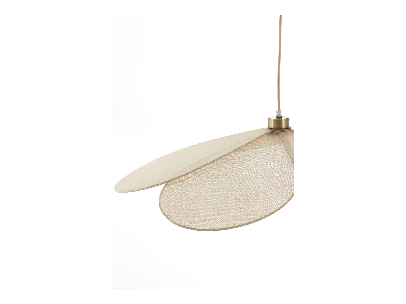 Lámpara colgante FYANO - Ø79x20cm - Marrón