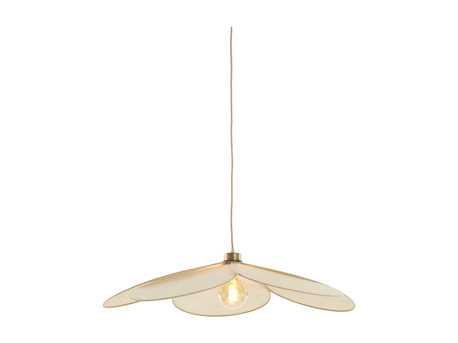 Hanglamp FYANO - Ø79x20cm - Bruin