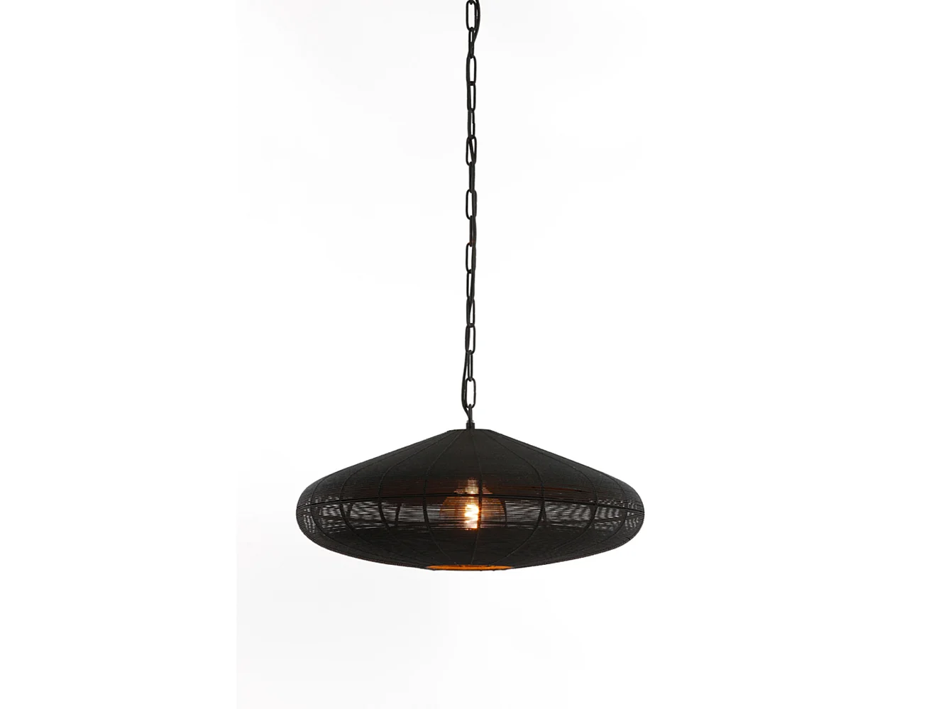 Suspension BAHOTO - Ø51x20cm - Noir