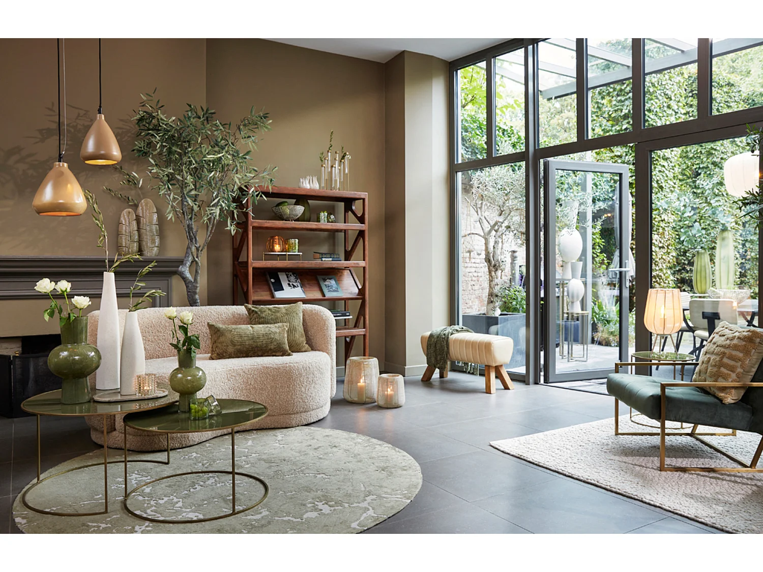 Suspension DESI - Ø18x20cm - Vert