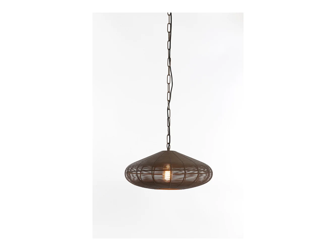 Suspension BAHOTO - Ø60x23cm - Marron