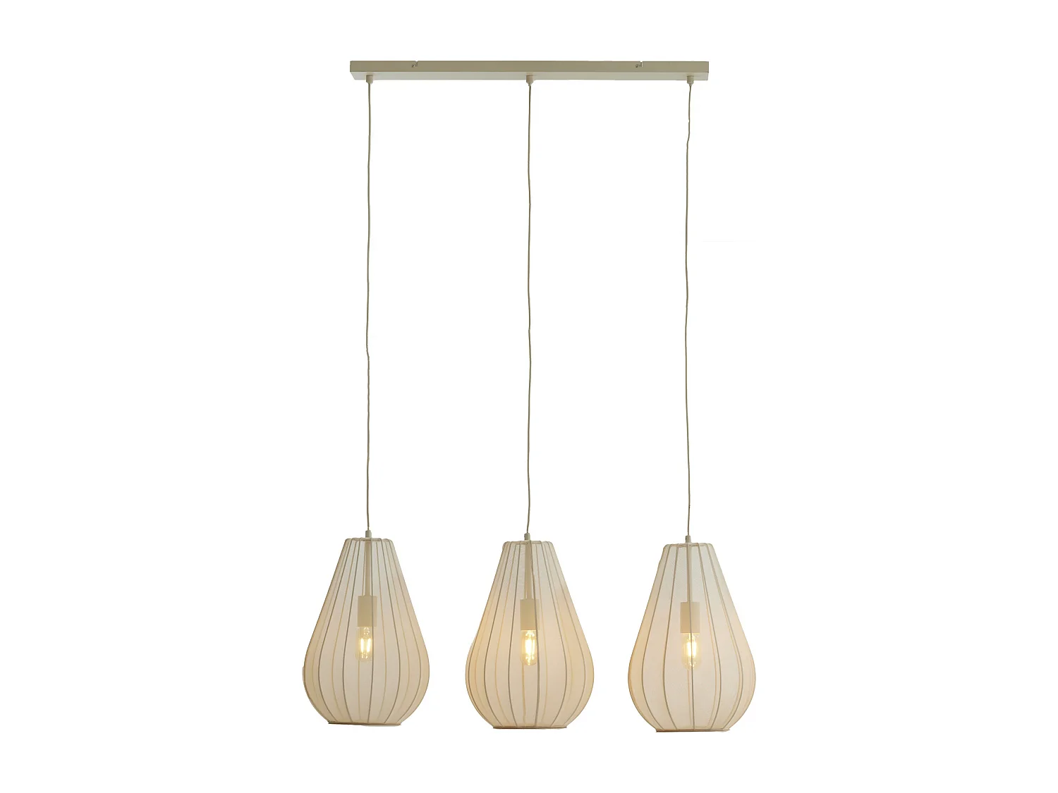 Lámpara colgante ITELA - 80x8x40cm - Marrón