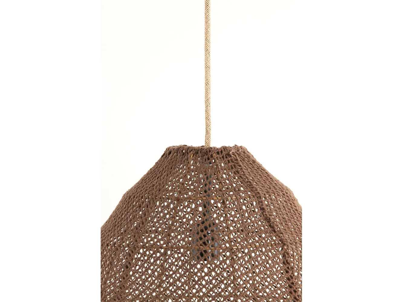 Lámpara colgante MAKASSAR - Ø50x50cm - Marrón