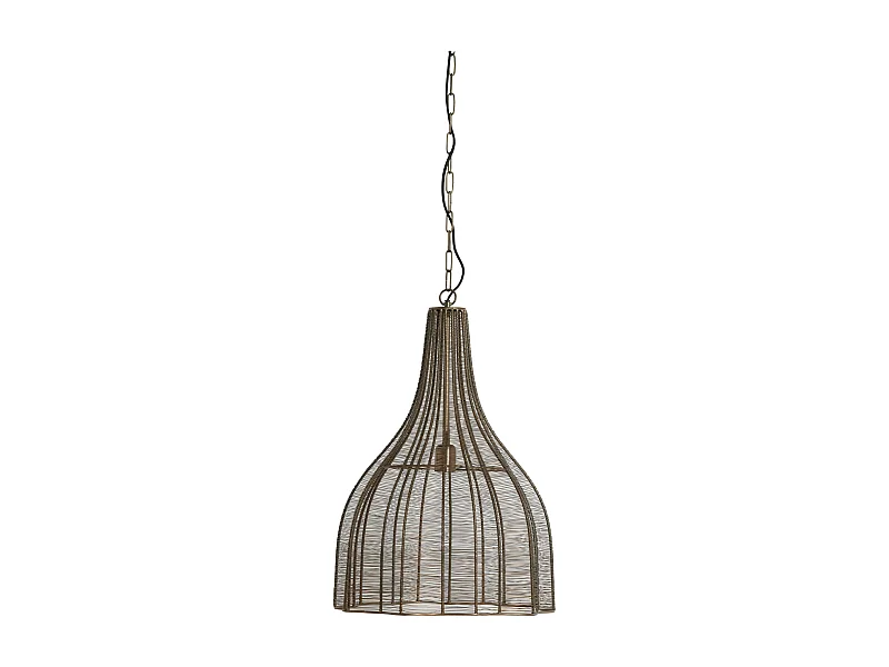 Lampe à suspension MARIAMA - Ø45x61cm - Bronze