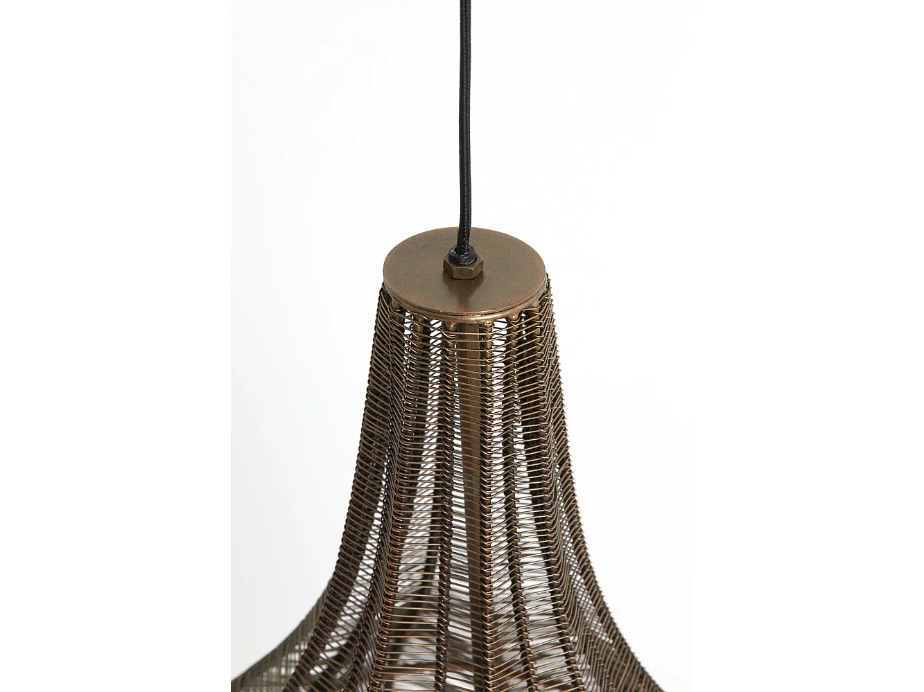 Lampe à suspension MARIAMA - Ø45x61cm - Bronze