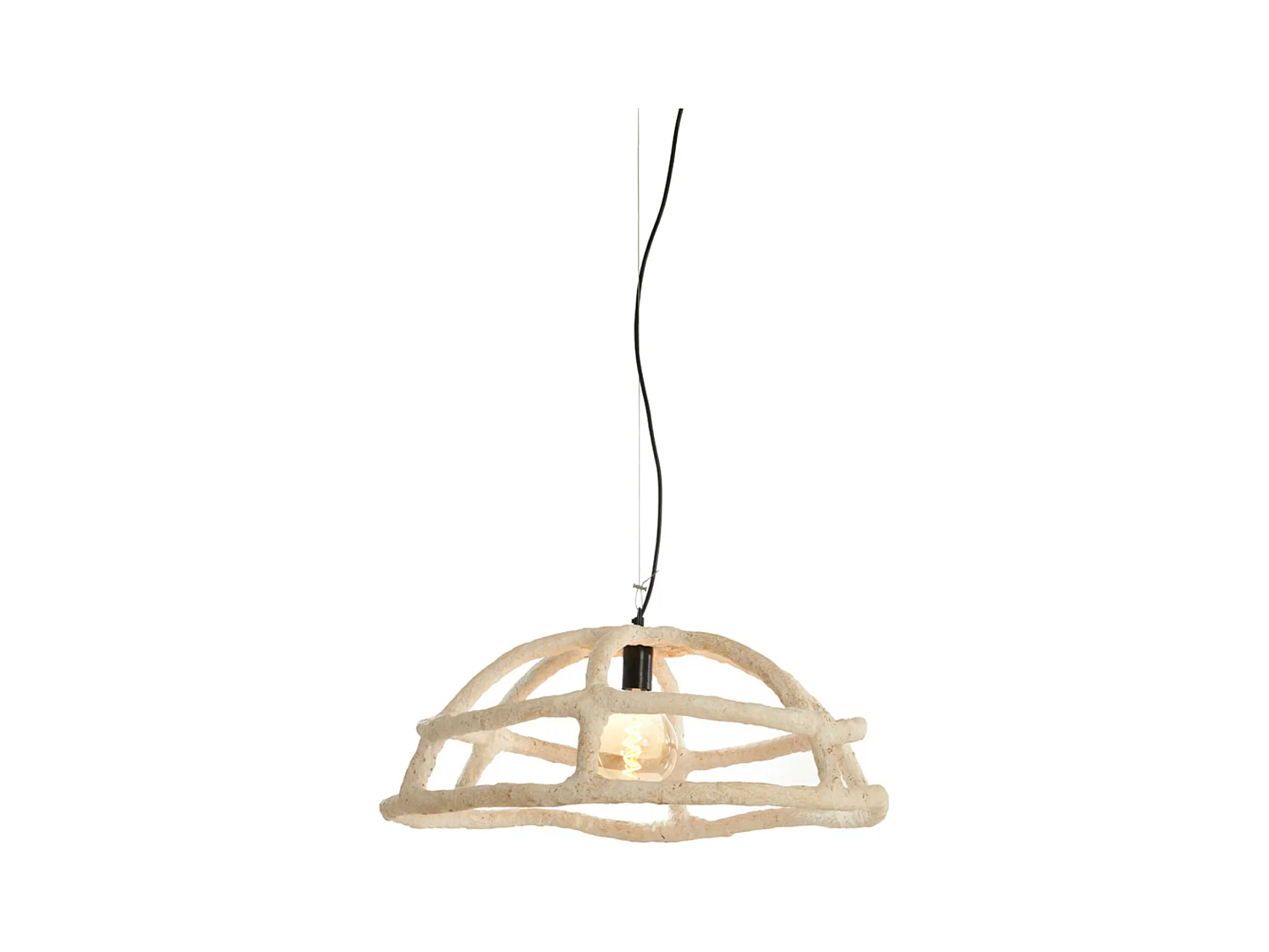 Hängelampe PORILA - Ø70x38cm - Braun