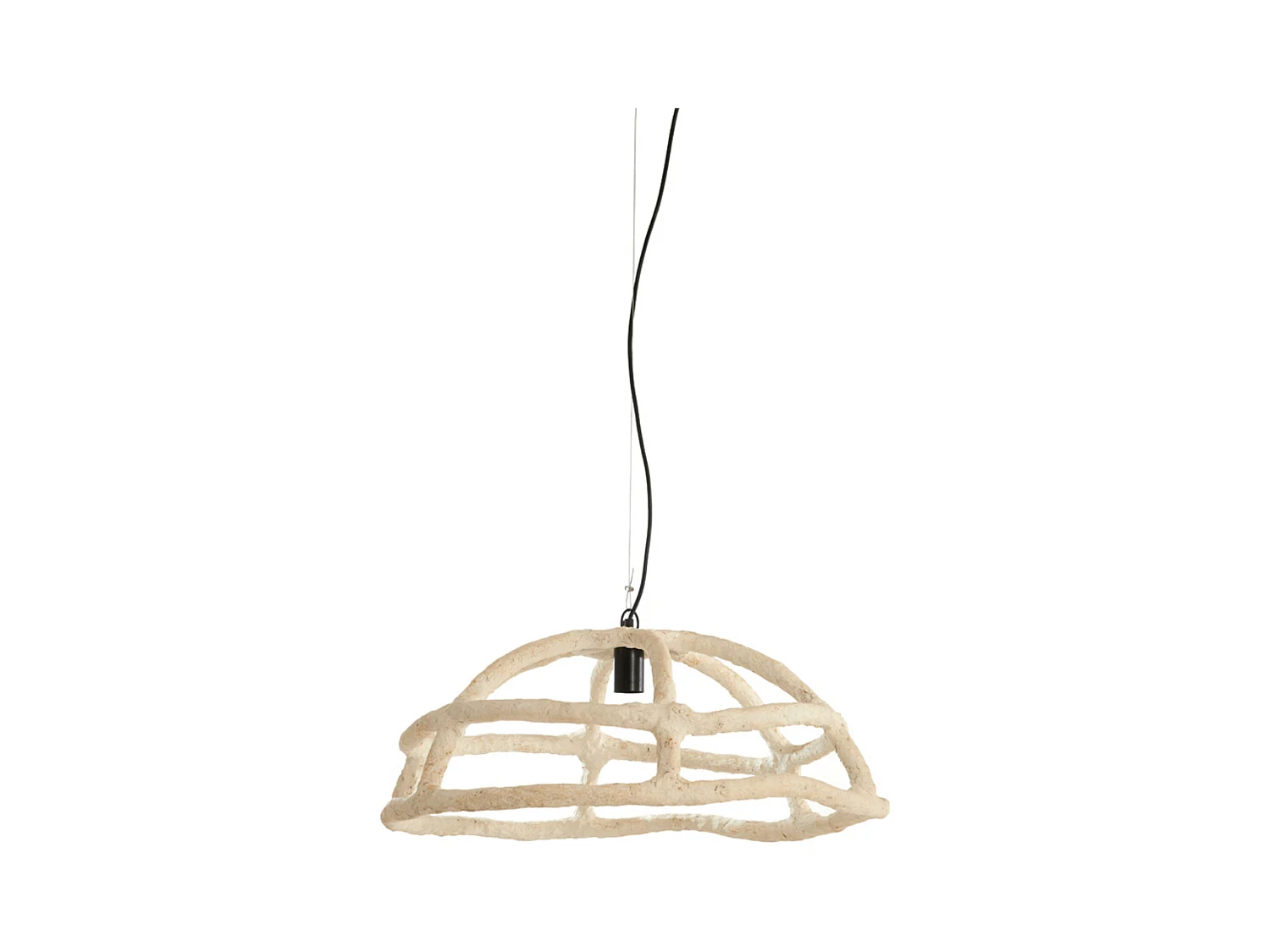 Suspension PORILA - Ø70x38cm - Marron