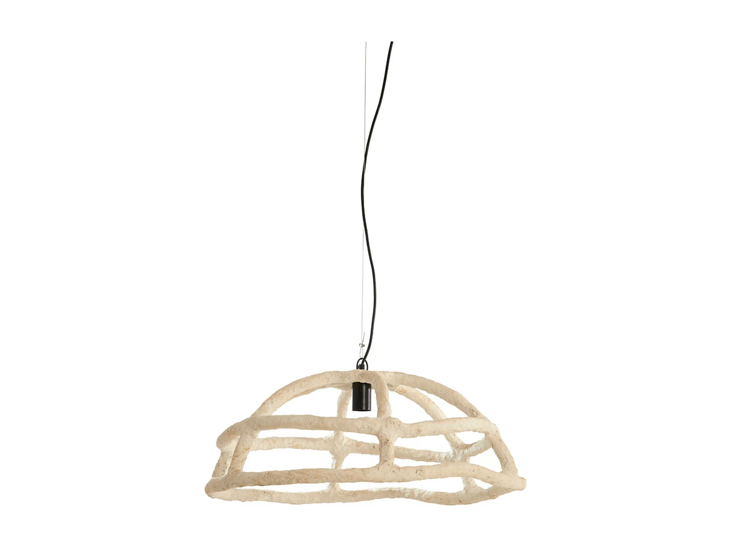 Suspension PORILA - Ø70x38cm - Marron