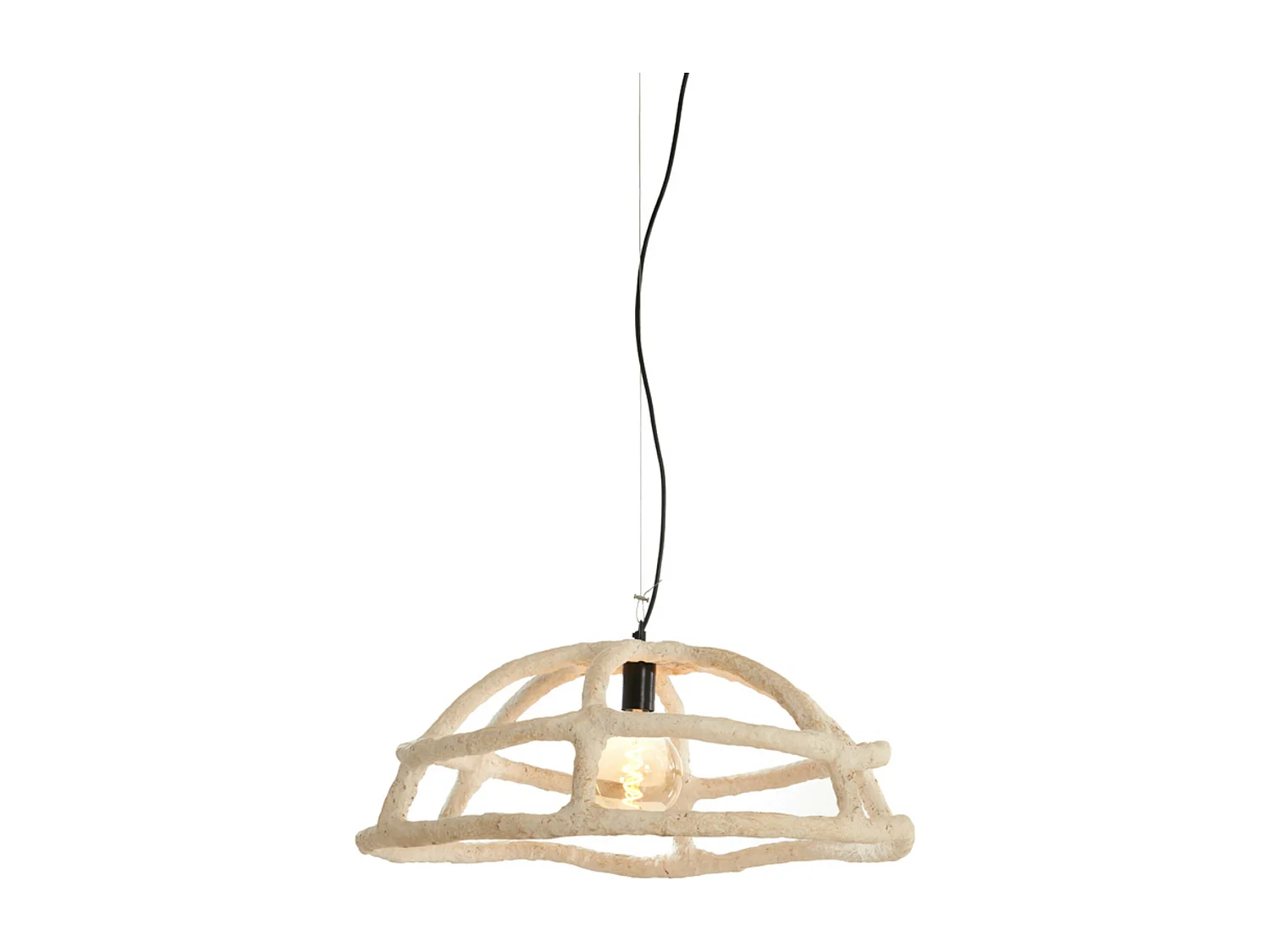 Suspension PORILA - Ø70x38cm - Marron