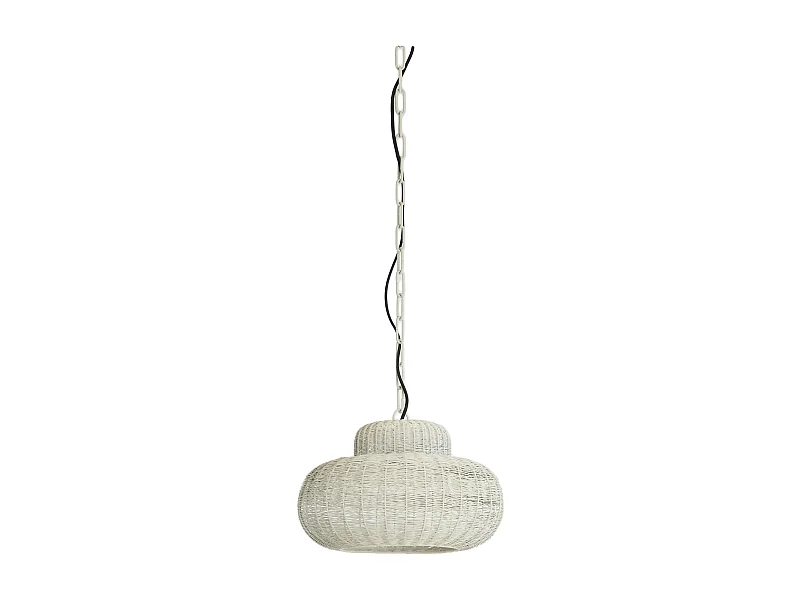 Suspension PIEDRA - Ø35x21,5cm - Blanc