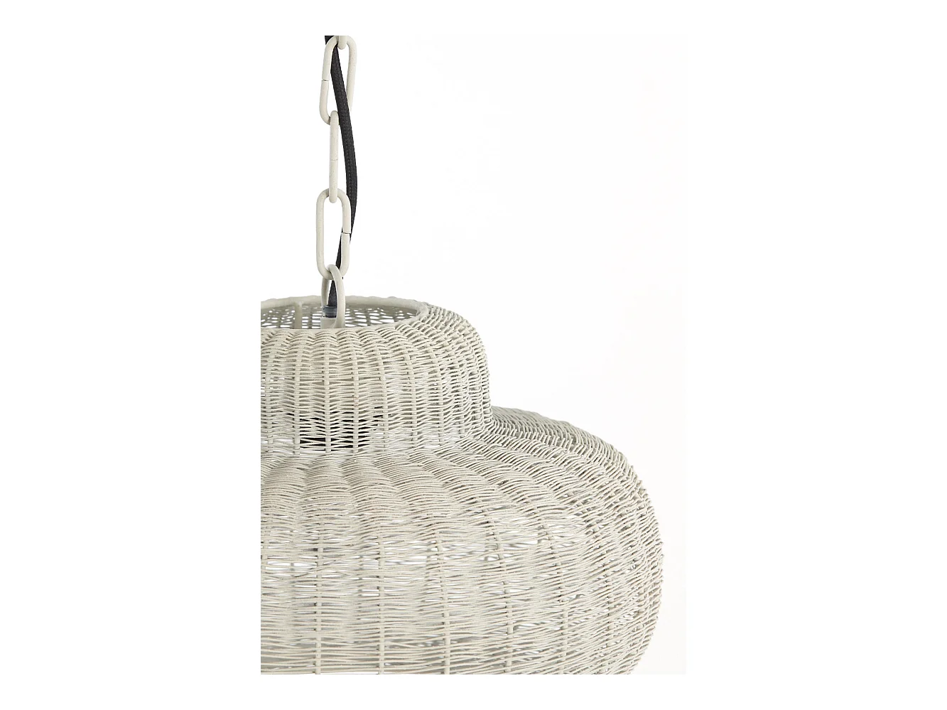 Suspension PIEDRA - Ø35x21,5cm - Blanc