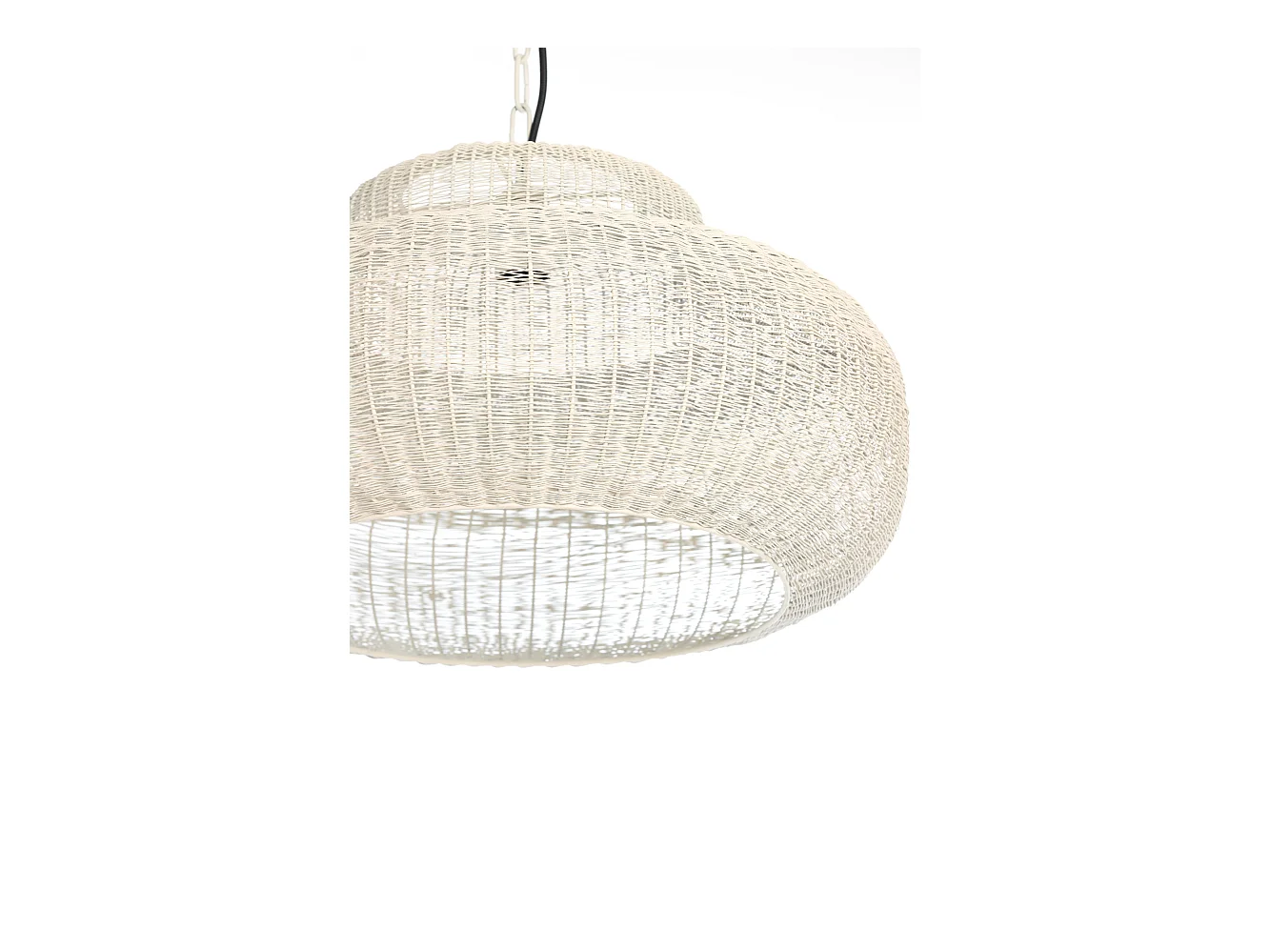 Suspension PIEDRA - Ø35x21,5cm - Blanc