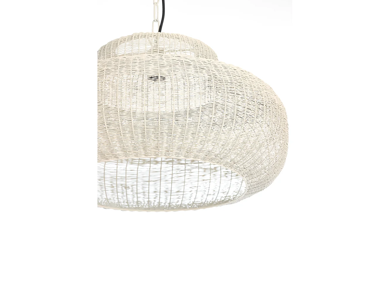 Suspension PIEDRA - Ø35x21,5cm - Blanc