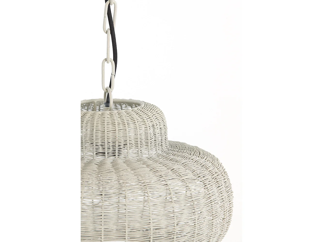 Suspension PIEDRA - Ø35x21,5cm - Blanc