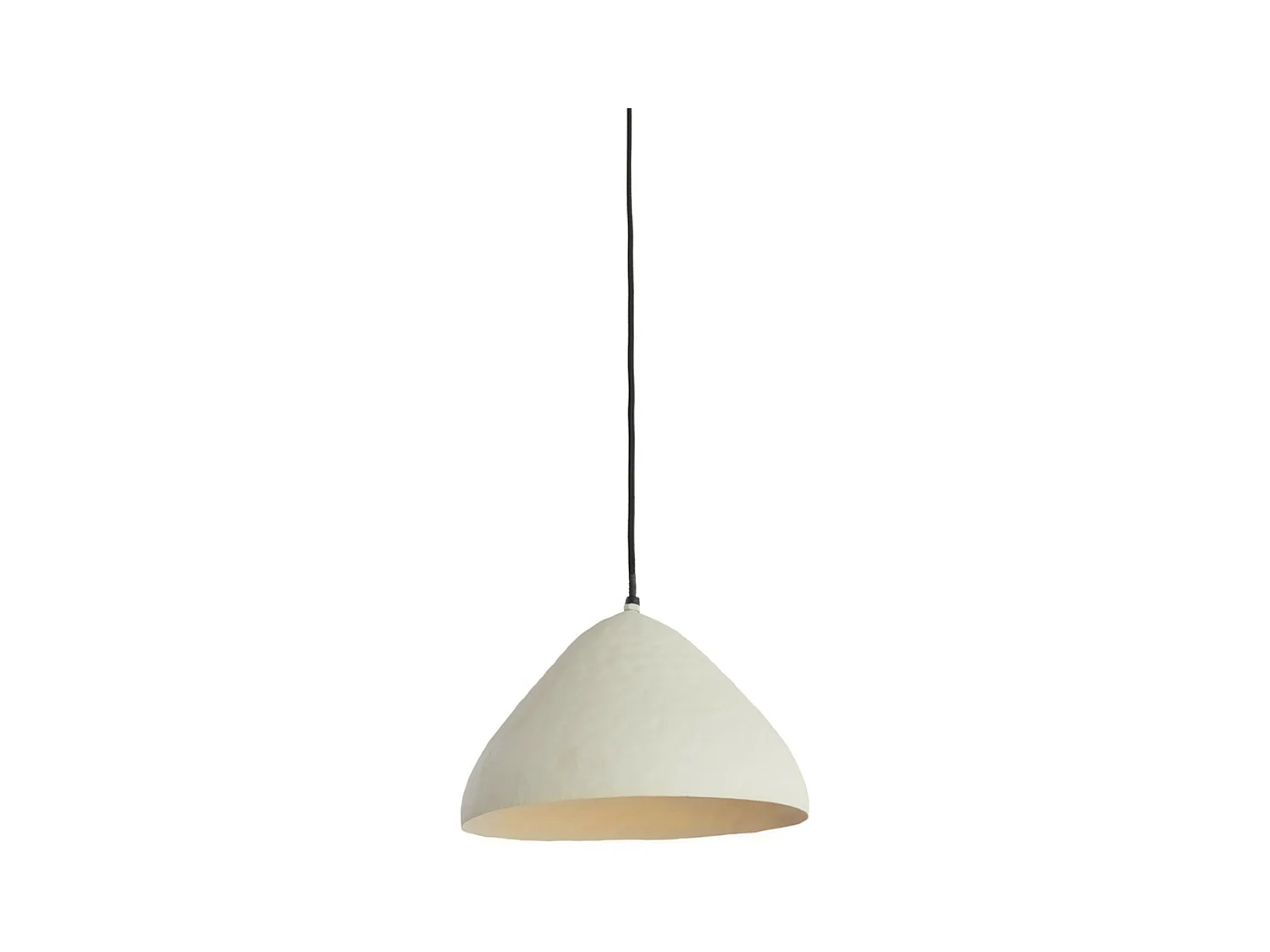 Hängelampe ELIMO - Ø32x20cm - Weiß