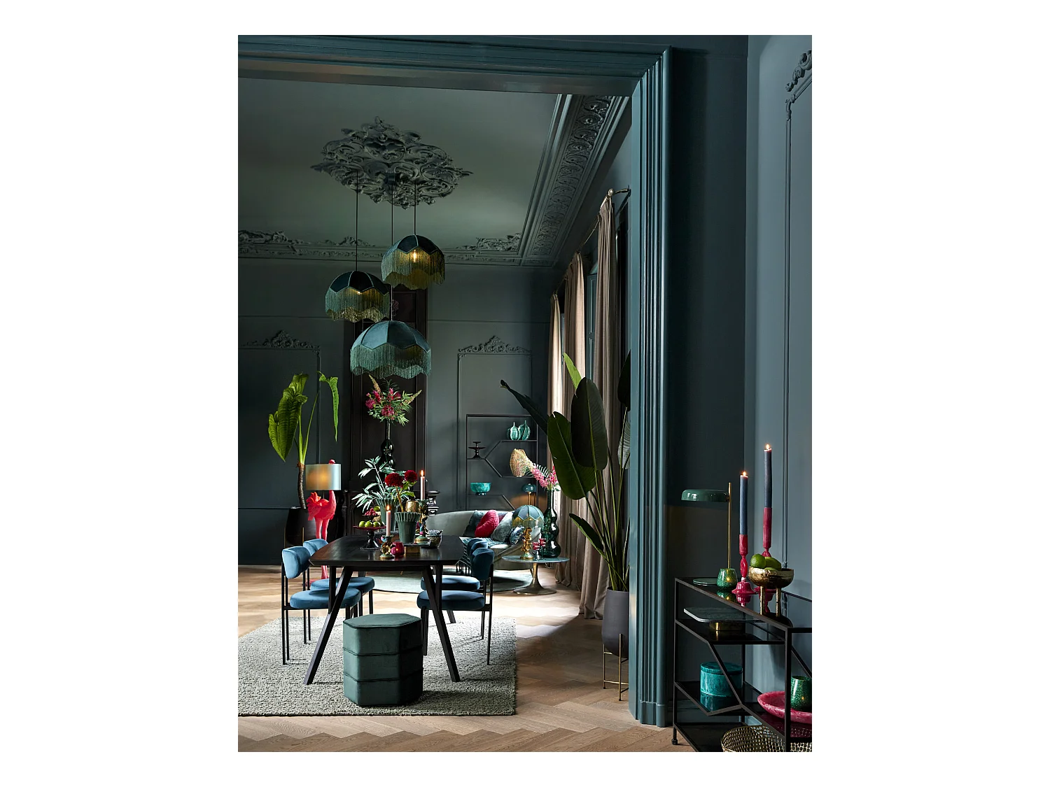 Suspension MALACIA - Ø50x38cm - Vert