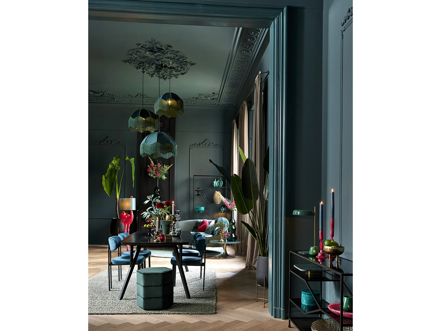 Suspension MALACIA - Ø50x38cm - Vert