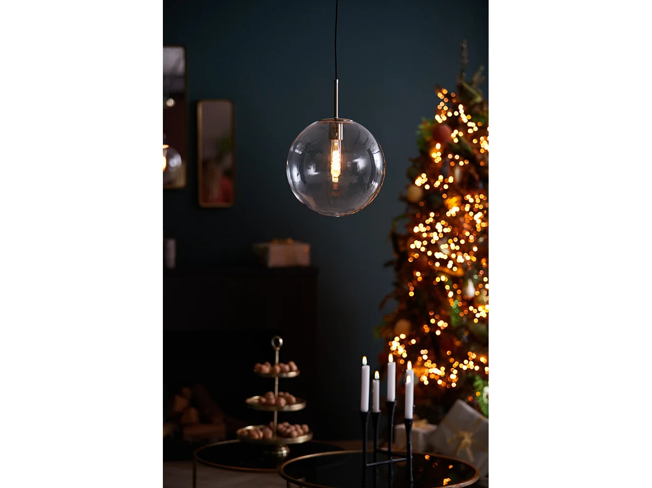 Suspension MEDINA - Ø30x30cm - Transparent