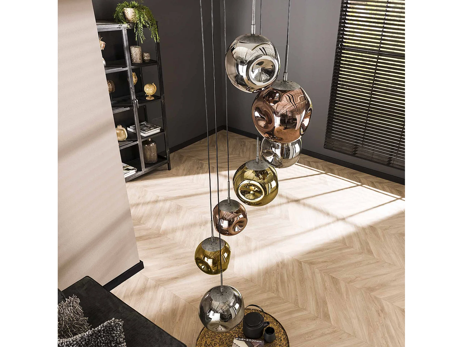 Suspension 7L Stepped Stellar - Argent Vieilli