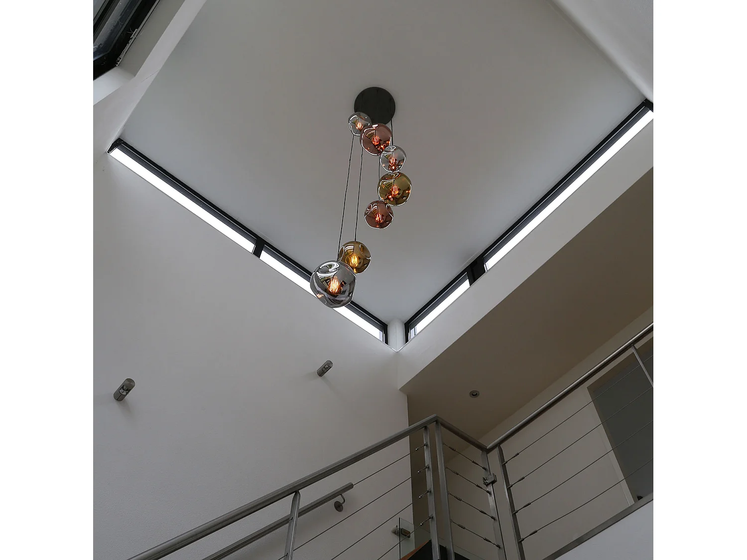 Hanglamp 7L Getrapt Stellar - Oud Zilver