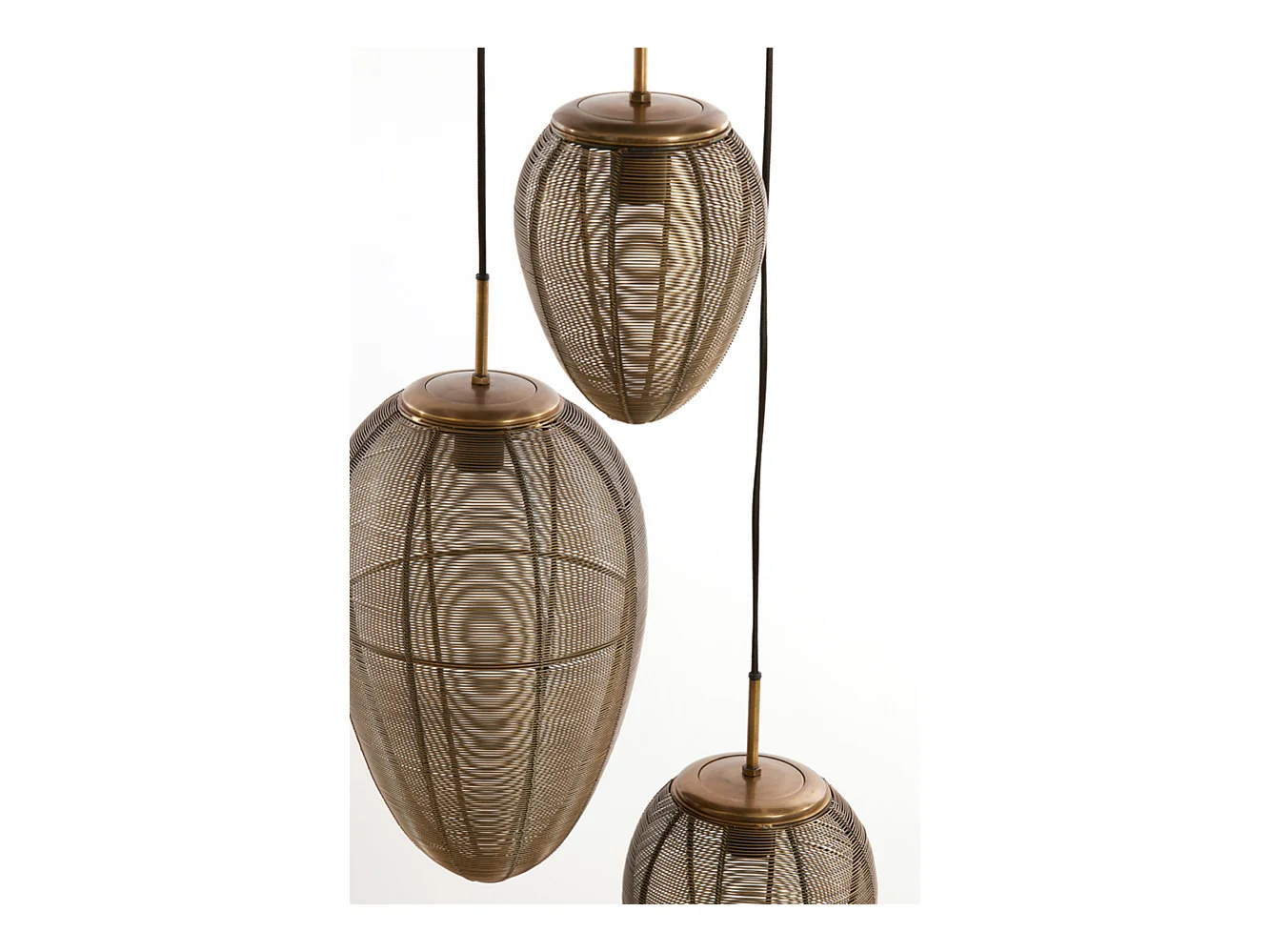 Suspension YAELLE - Ø36x97cm - Bronze