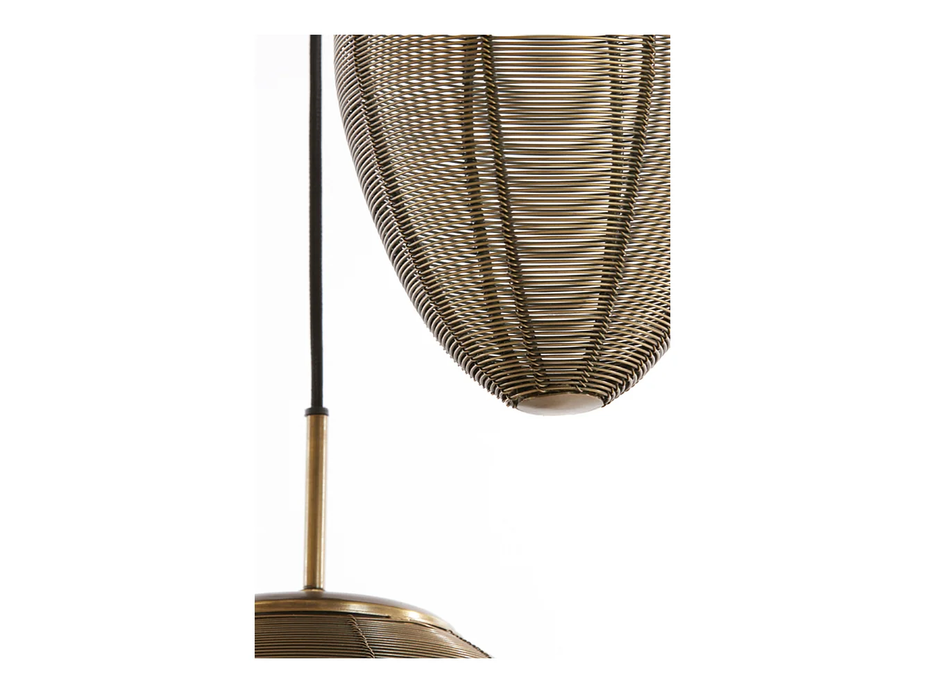 Suspension YAELLE - Ø36x97cm - Bronze