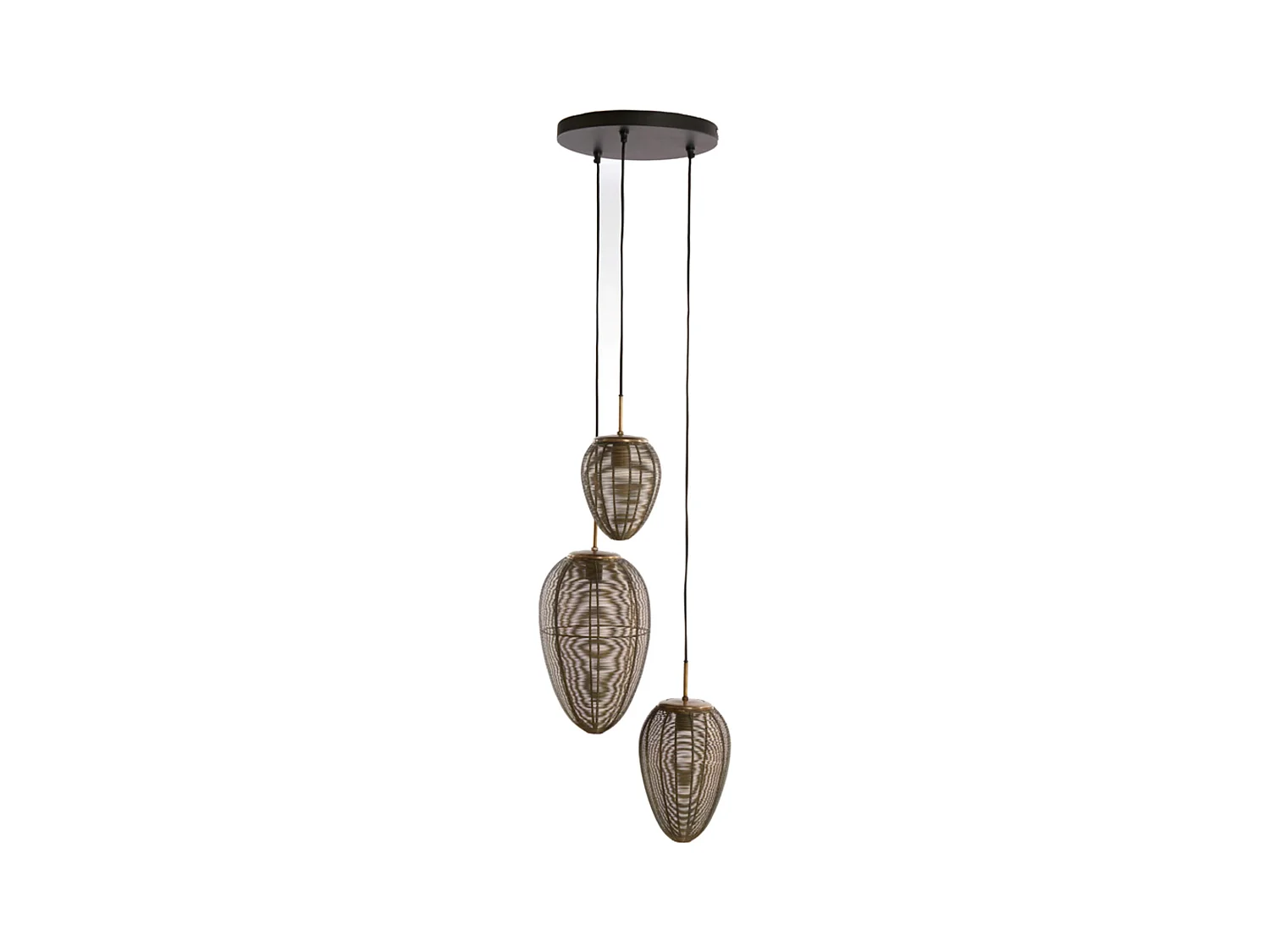 Suspension YAELLE - Ø36x97cm - Bronze