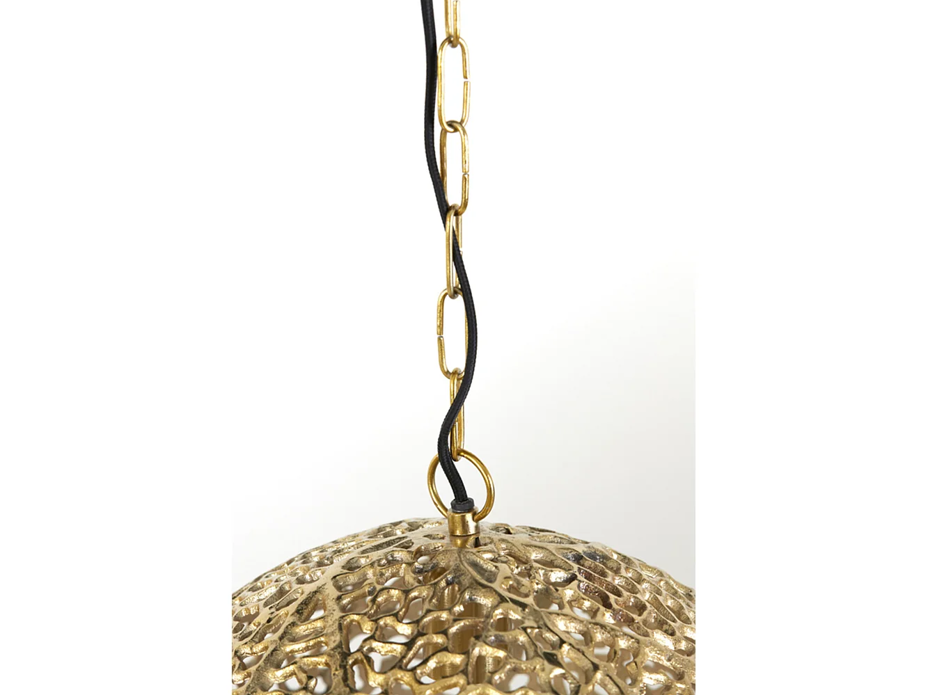 Lampe à suspension SINULA - Ø39x38cm - Or