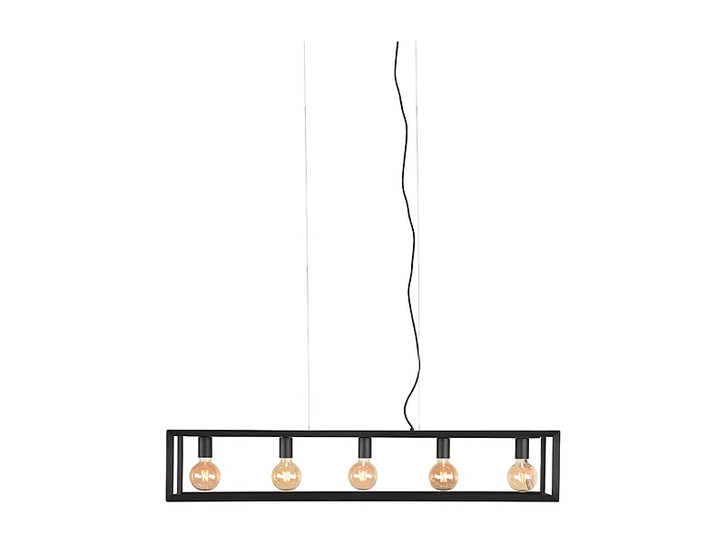 Hanglamp Tetto - Zwart - 120x20x141 cm