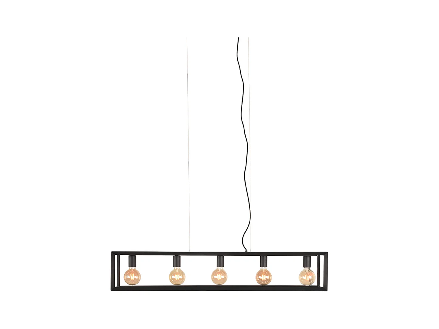 Hängelampe Tetto - Schwarz - 120x20x141 cm
