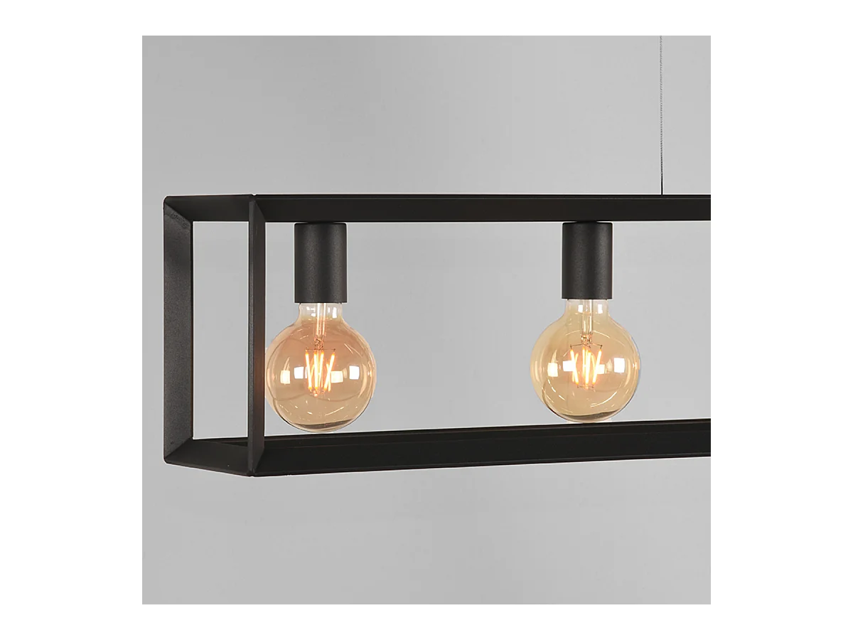 Hängelampe Tetto - Schwarz - 120x20x141 cm