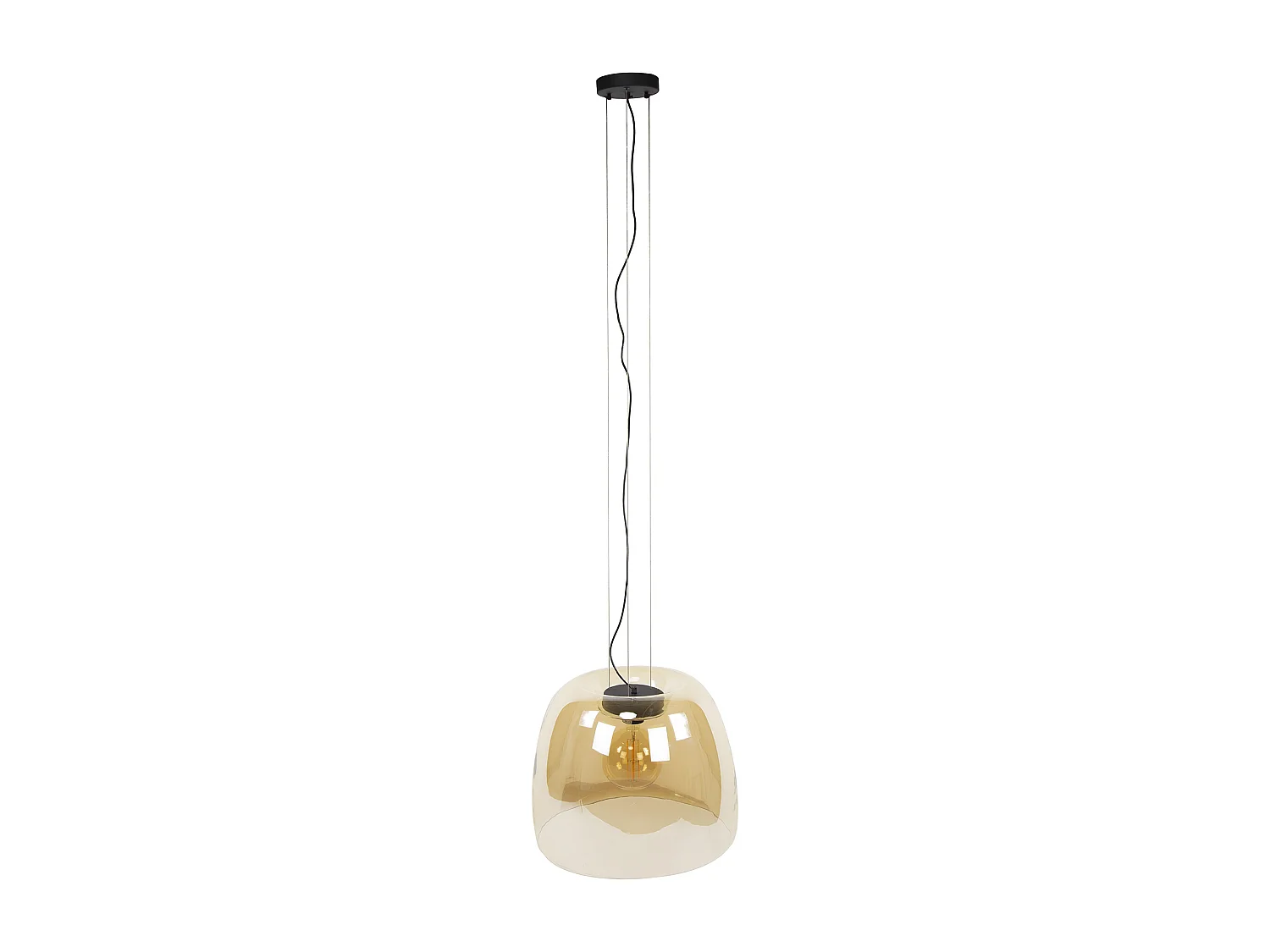 Hanglamp 1L Drift XL Glass - Amber Color Glas
