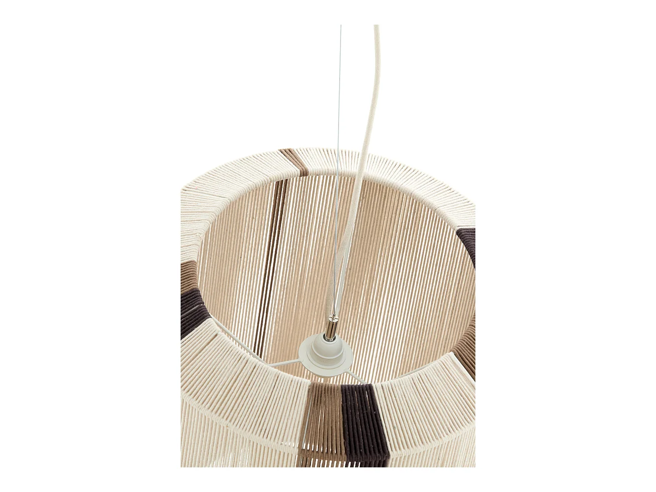 Suspension KOZANA - Ø48x55cm - Blanc