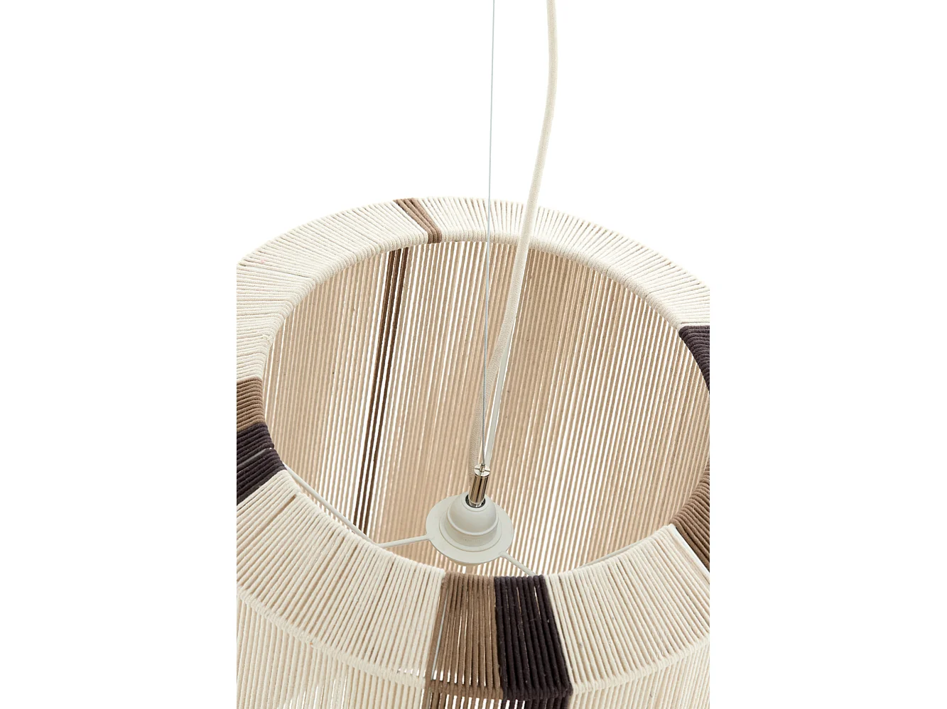 Suspension KOZANA - Ø48x55cm - Blanc